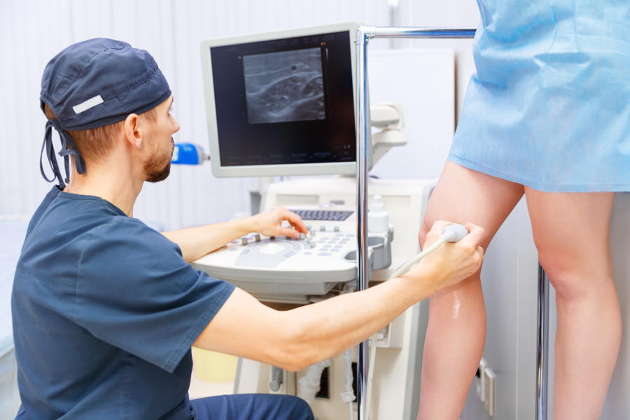 Ultraschalluntersuchung der Beinvenen