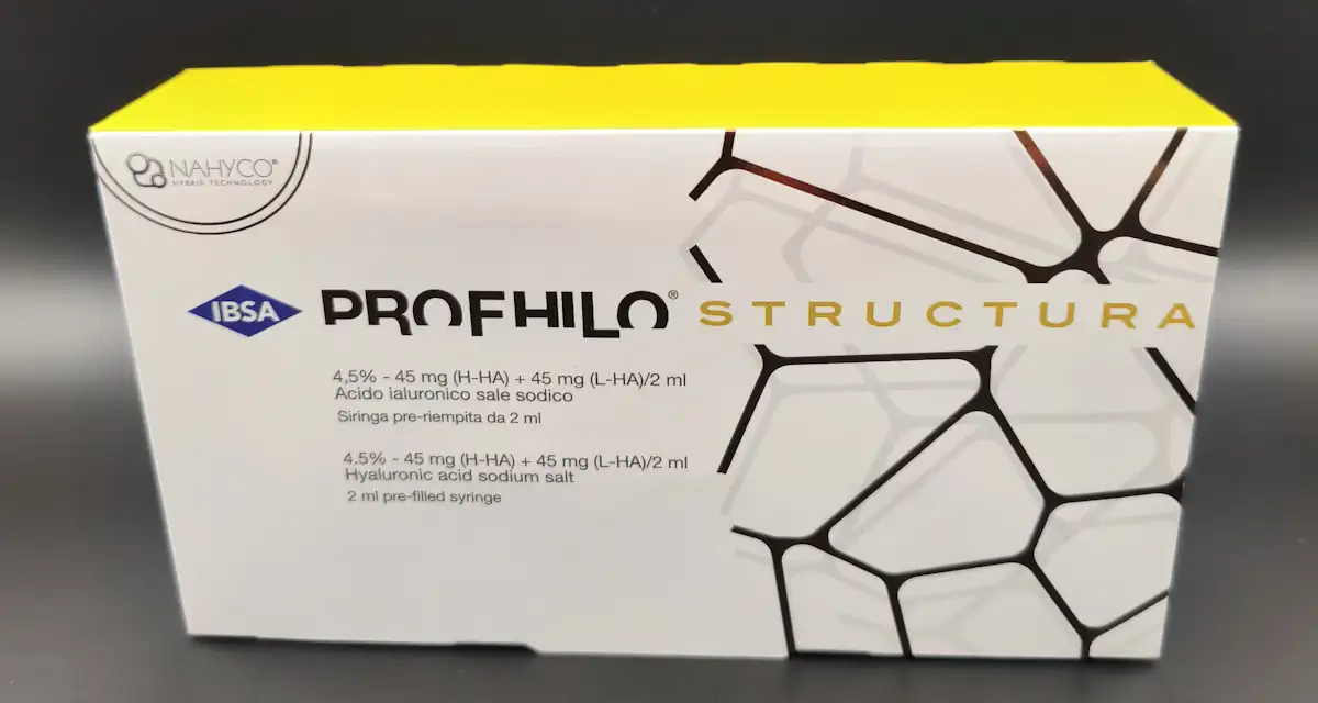 Profhilo® Structura Originalverpackung von IBSA – Hyaluronsäure 45 mg H-HA + 45 mg L-HA, 2 ml Fertigspritze