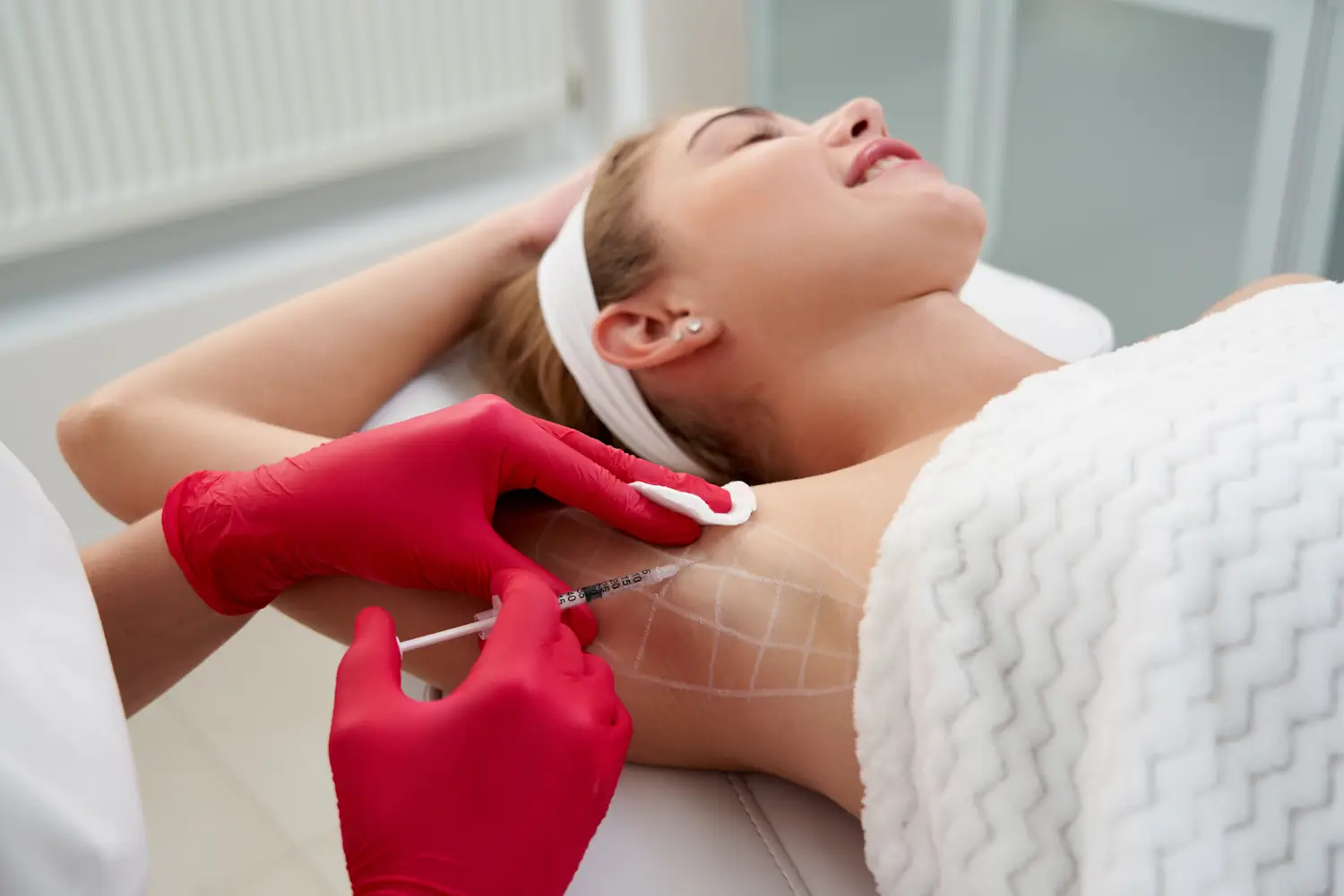 Botox Injektion gegen Hyperhidrose Achsel